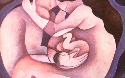 anne karnında bebek grafiksel görüntü