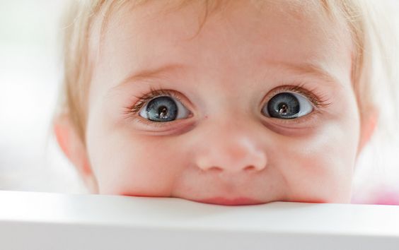 kocaman bakan mavi gözlü bebek