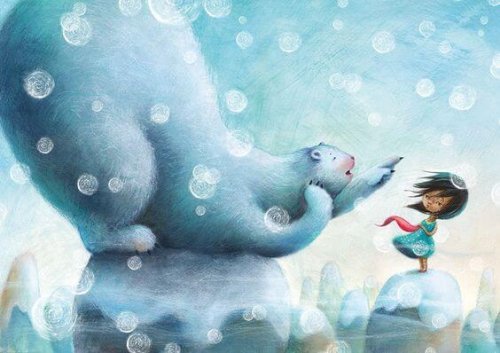 Kutup ayısıyla Çocuk