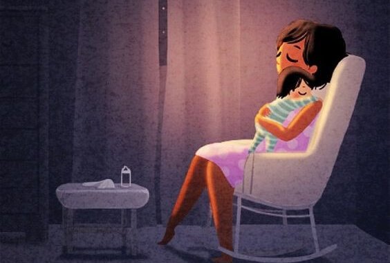 anne bebek sallanan koltuk