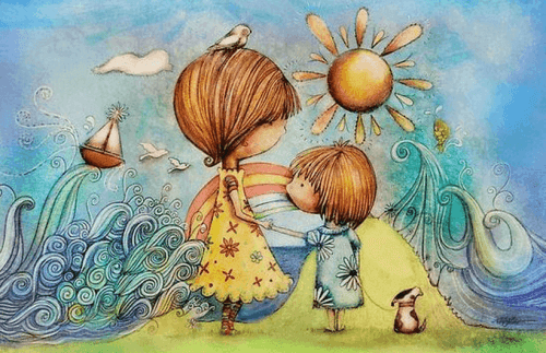 anne çocuk ve köpek