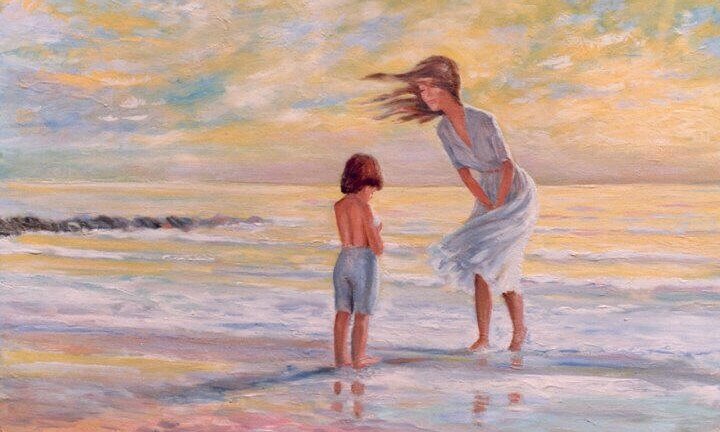 anne ve oğul tablo