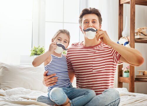 çay içen baba kız