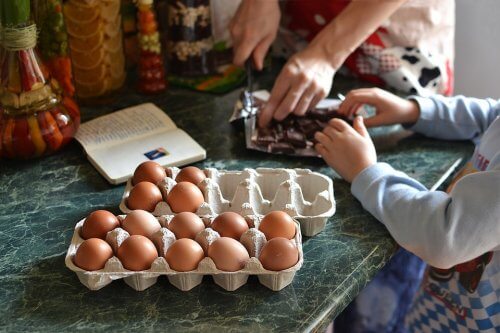 Kek tarifi ve yumurtalar