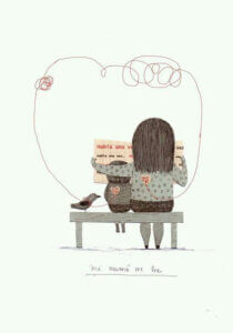 Anne ve çocuk birlikte okuyorlar