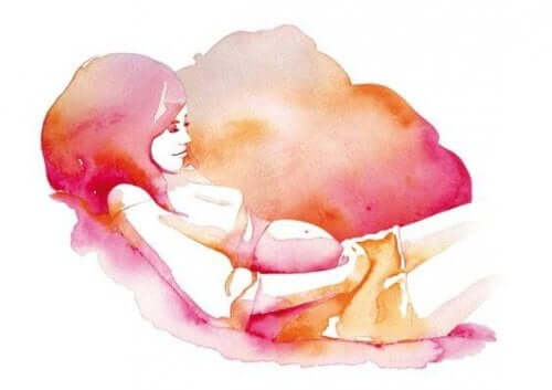 Hamile bir kadın resmi