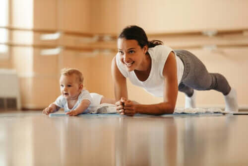 spor yapan anne
