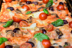 pizza yakın plan sağlıklı fast food 